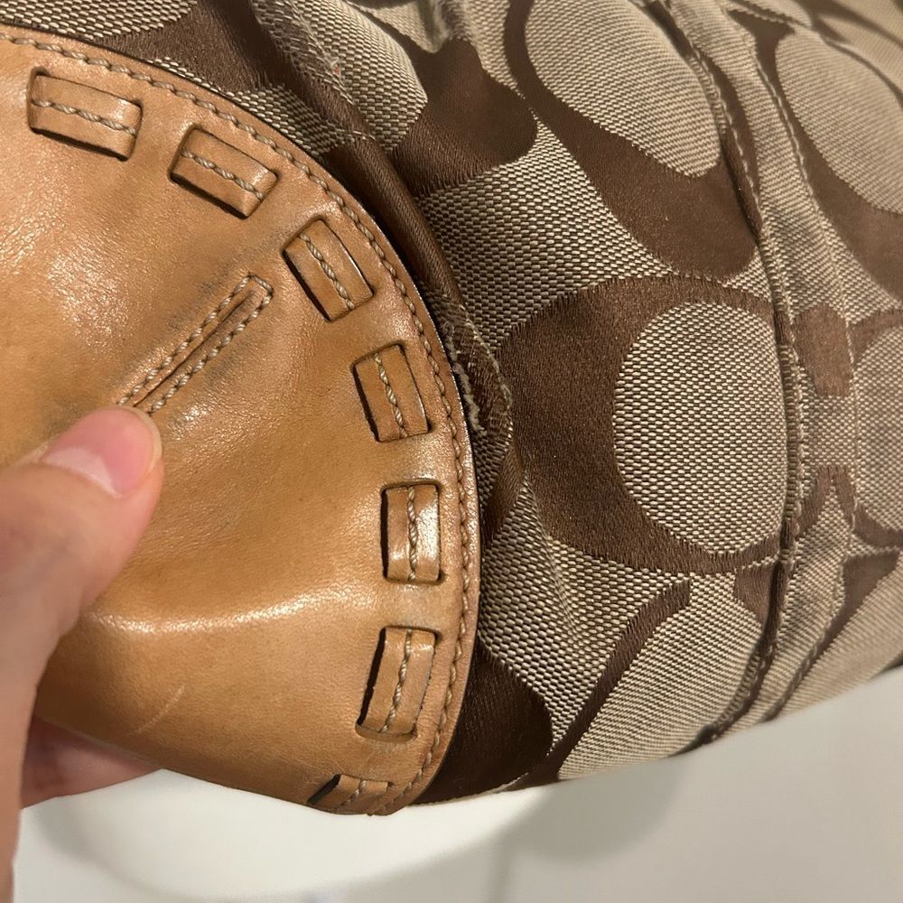 Coach Signature Canvas Ergo Hobo Bag - Picture 7 of 9